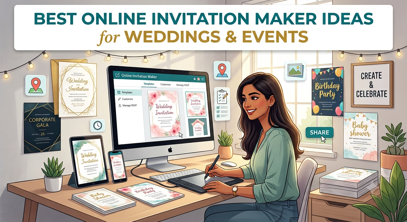 Best Online Invitation Maker Ideas for Weddings & Events
