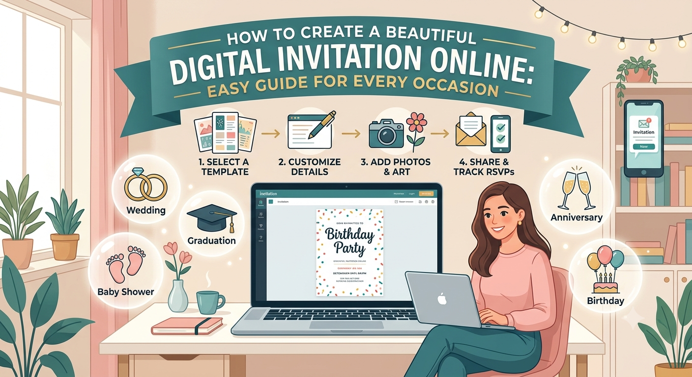 How to Create a Beautiful Digital Invitation Online: Easy Guide for Every Occasion
