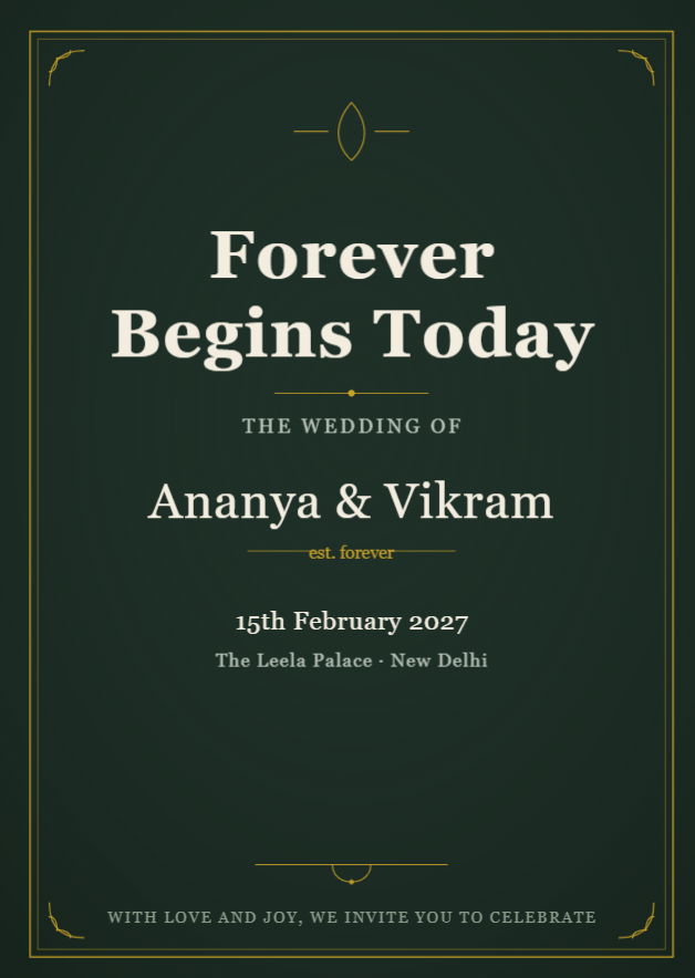 Forever Begins Today