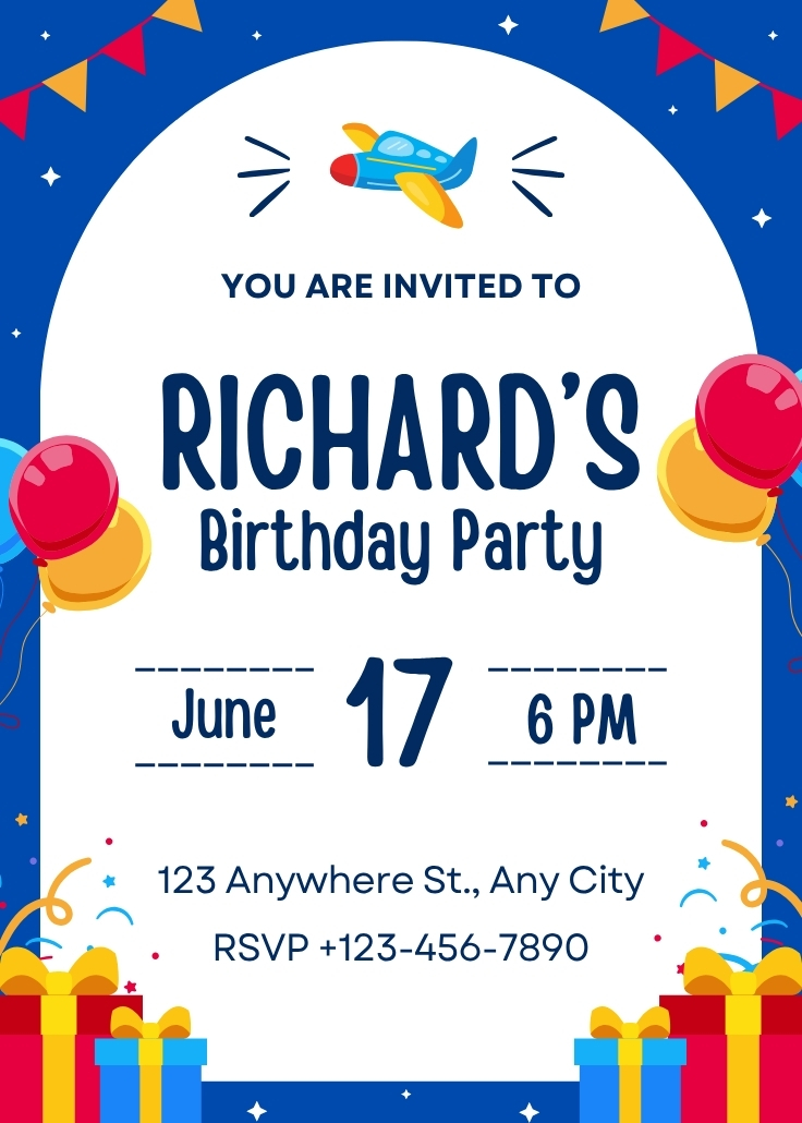 Kids Birthday Party Invitation